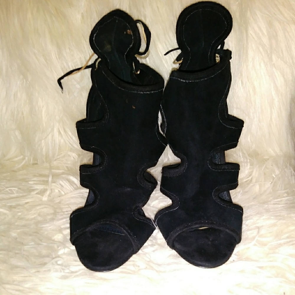 Topshop Suede High Heels